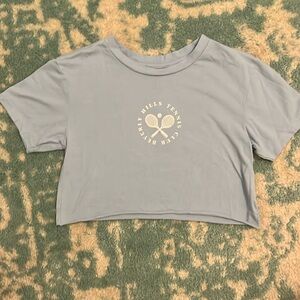 Blue tennis club crop top | Charlotte Russe | Size XS